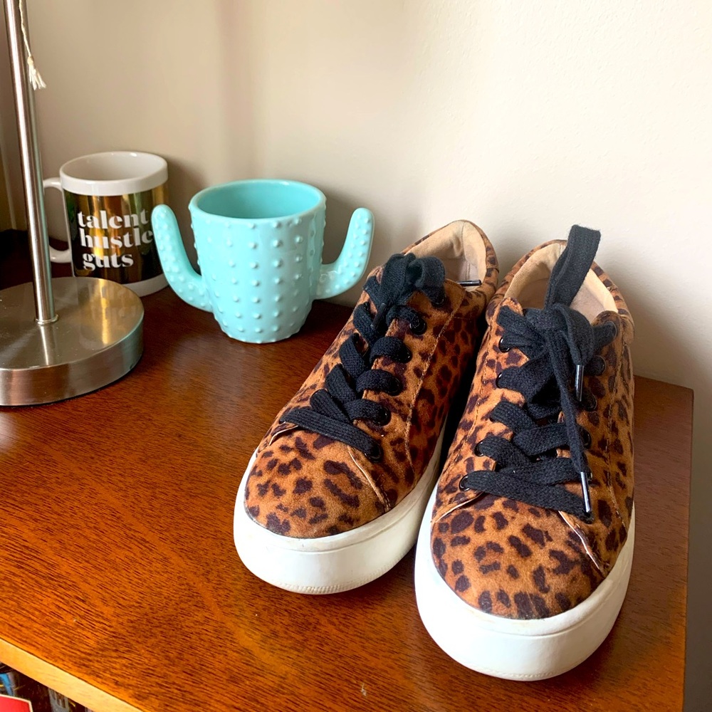 Steve Madden Leopard Bertie Sneakers